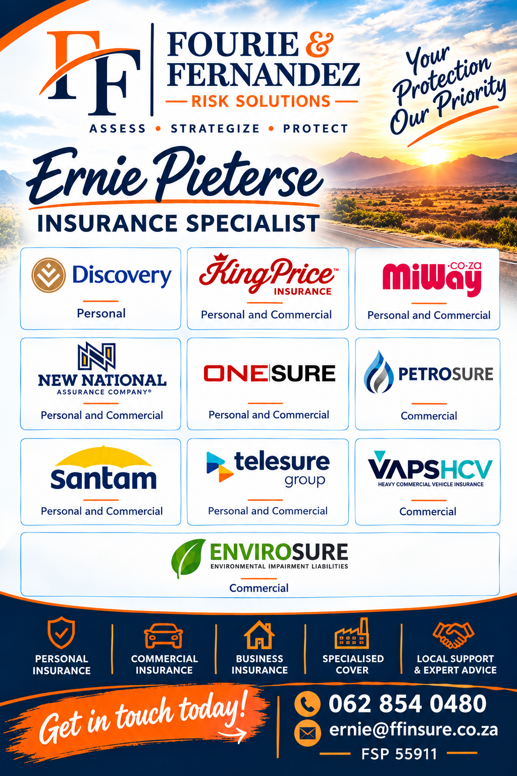Ernie Pieterse Insurance Specialist 